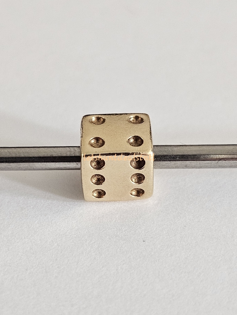EXTREMELY RARE Pandora 14k Gold Dice Charm Las Vegas Exclusive.